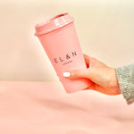 Pink Reuseable Plastic Travel Cup - 16oz